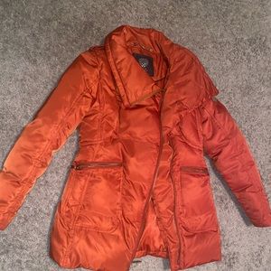 Orange Vince Camuto Puffer Jacket
